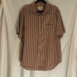 Ralph Lauren Polo Jeans Co Plaid Short Sleeve Button down Shirt Size CL